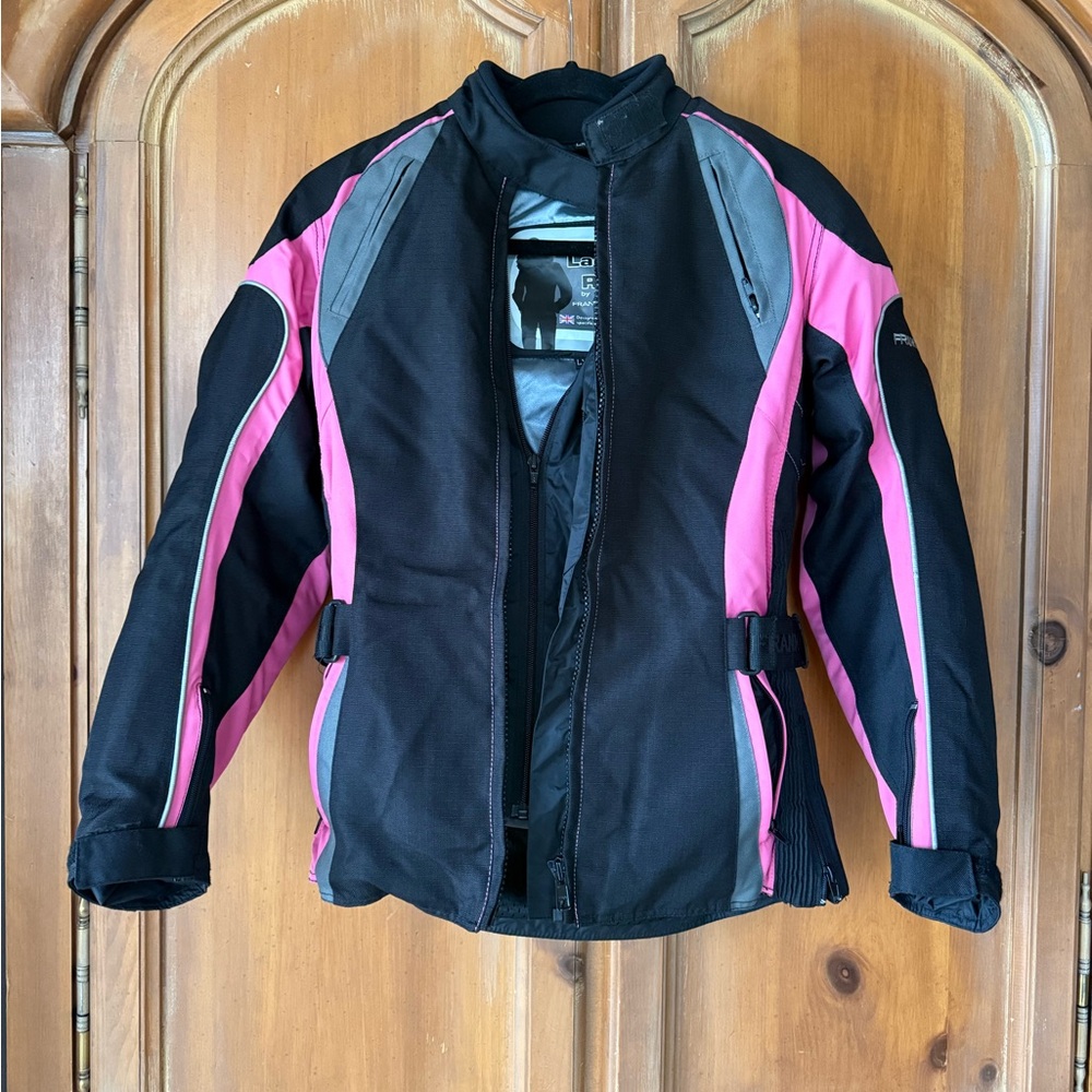 Frank Thomas XS Women's Pink and Black Motorcycle Jacket